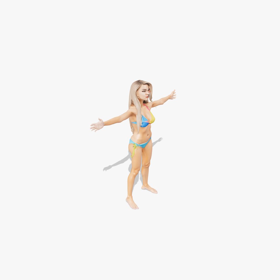 Colorful Swimwear Model Pack
